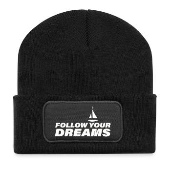 SUIVEZ VOS RÊVES - Beanie recyclé à patch - noir - Devant