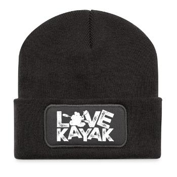 T-shirt Love Kayak Logo - Beanie recyclé à patch - charbon - Devant