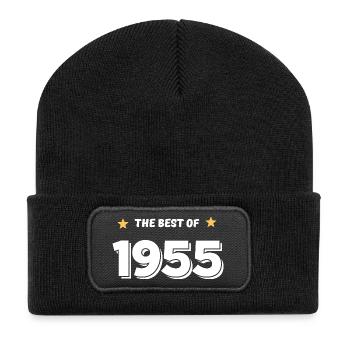 Das Beste von 1955 - Recycelte Patch Beanie - Schwarz - Vorne