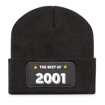 Best of 2001 - Beanie recyclé à patch - charbon - Devant