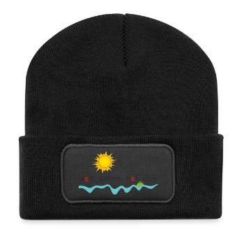 MUSCHi DIVERS 2012 Island in the Sun (front) - Recycelte Patch Beanie - Schwarz - Vorne
