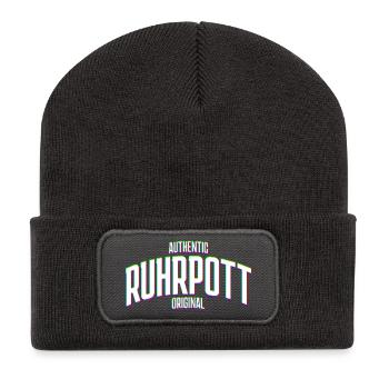 Ruhrgebiet Ruhrpott Original Glitch effekt - Recycelte Patch Beanie - Dunkelgrau - Vorne