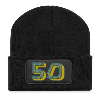 Number 50 Modern Chart - Recycled Patch Beanie - black - Front