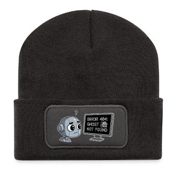 Error 404: Ghost Not Found - Recycled Patch Beanie - dark grey - Front