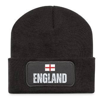 Drapeau de l’Angleterre, patriote anglais - Beanie recyclé à patch - charbon - Devant