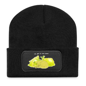 NUR EINE WINZIGE ZITRONE - Recycelte Patch Beanie - Schwarz - Vorne