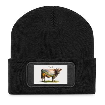 Tyrol - Recycelte Patch Beanie - Schwarz - Vorne
