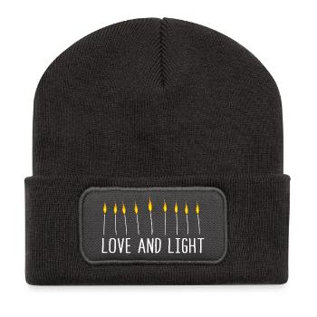 Hanukah Hanukkah Chanukkah - Recycelte Patch Beanie - Dunkelgrau - Vorne