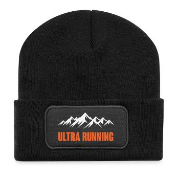Ultra Running - Recycled Patch Beanie - black - Front