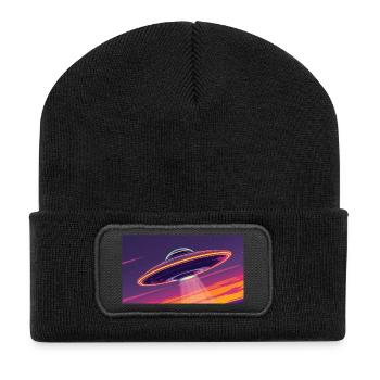 Ufo Fresh - Recycled Patch Beanie - black - Front
