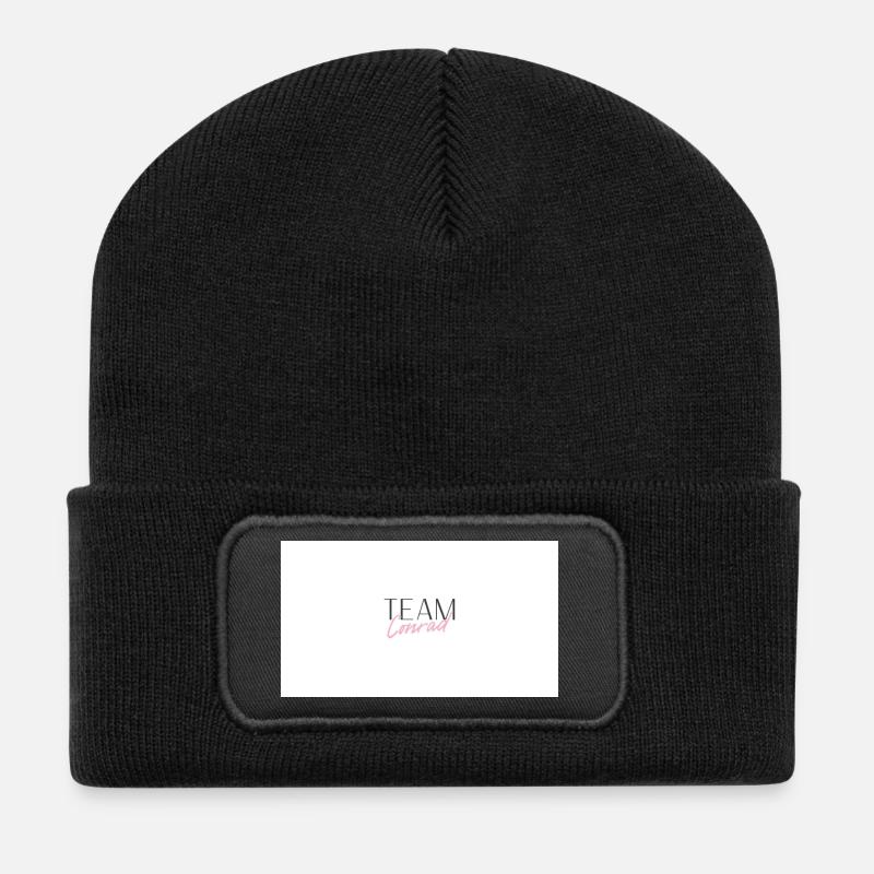 Team Conrad - Recycelte Patch Beanie - Schwarz