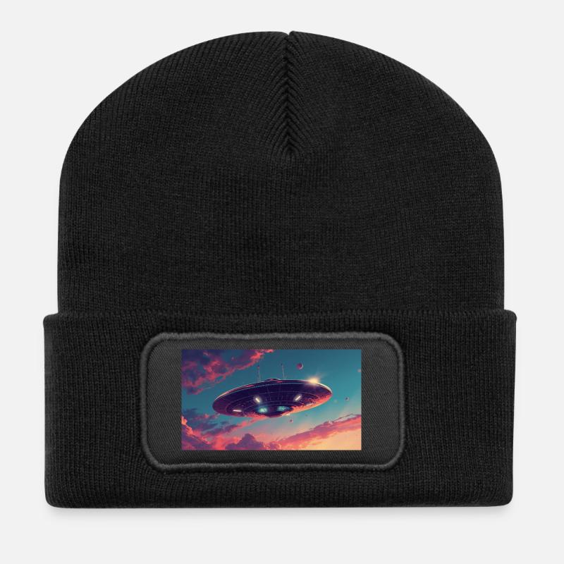 Ufo Style - Recycled Patch Beanie - black
