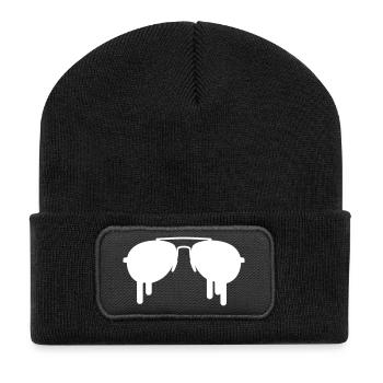 Lunettes de soleil fondantes – Aviator Cool Swag Design - Beanie recyclé à patch - noir - Devant