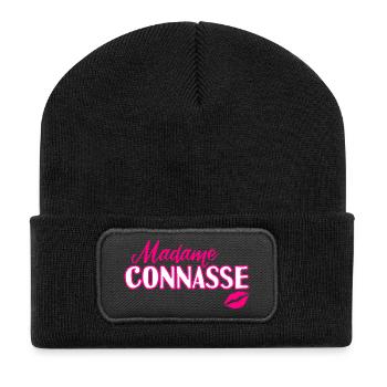 Annoying Shit Shit Funny Funny Lady Girl - Recycled Patch Beanie - black - Front