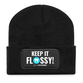 Mouth Engine Care Dentist Team  - Recycled Patch Beanie - black - Front