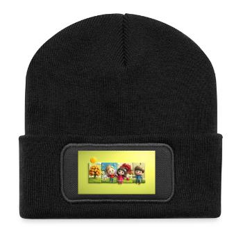 Aventure Enfants Puzzle Multicolore - Beanie recyclé à patch - noir - Devant