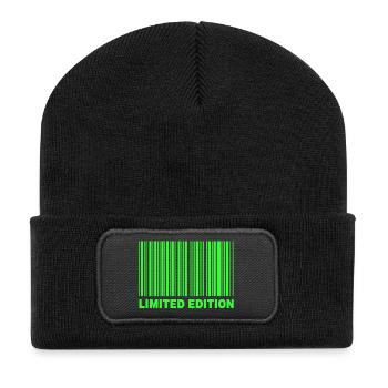 LIMITED EDITION - BARCODE - Recycled Patch Beanie - black - Front