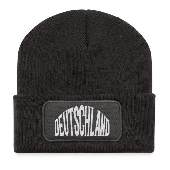 Germany - Recycled Patch Beanie - dark grey - Front