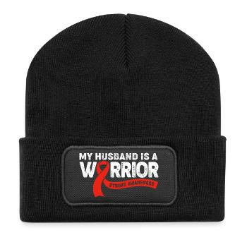 Virée shopping du Black Friday - Beanie recyclé à patch - noir - Devant
