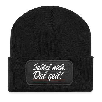 ça marche - Beanie recyclé à patch - noir - Devant