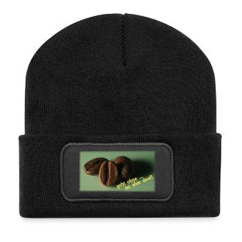 Coffee beans - Recycled Patch Beanie - black - Front