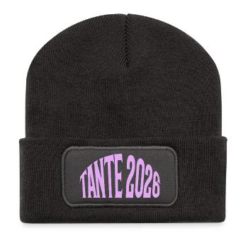 tante 2026 - Beanie recyclé à patch - charbon - Devant