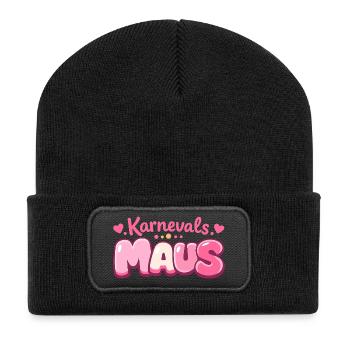 Carnival Mouse Cologne – Jeck in Fastelovend - Recycled Patch Beanie - black - Front