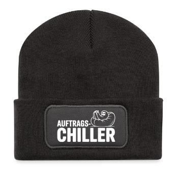 Commander Chiller Commander Chiller Bureau Sloth - Beanie recyclé à patch - charbon - Devant