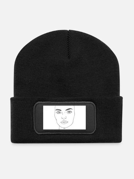 Women Beauty - Recycled Patch Beanie - black