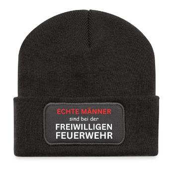Echte Männer Fahren Landwirtschaft - Lustiges Trak - Recycelte Patch Beanie - Dunkelgrau - Vorne