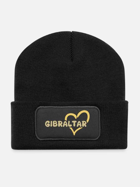 Gibraltar Gibraltar - Recycelte Patch Beanie - Schwarz