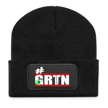 Garden - Gardeners - Gardening - GRTN - Recycled Patch Beanie - black - Front