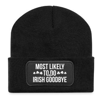 Most Likely Irish Goodbye - Recycled Patch Beanie - black - Front