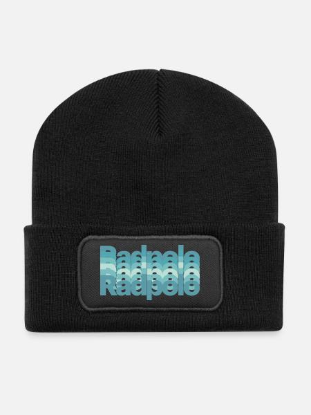 Cycling polo, indoor cycling - Recycled Patch Beanie - black