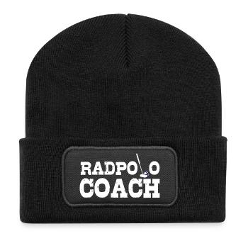 Bike Polo Coach - Recycled Patch Beanie - black - Front