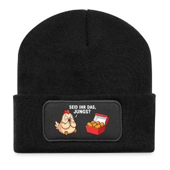 Are You the Guys Chicken Chicken Nuggets - Recycled Patch Beanie - black - Front