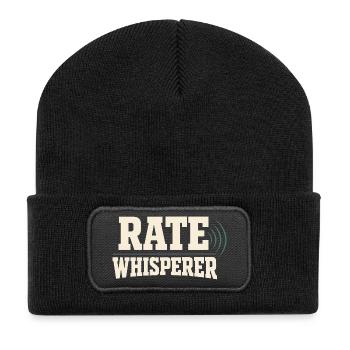 Courtiers en prêts hypothécaires, agents de prêt, - Beanie recyclé à patch - noir - Devant