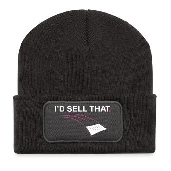 I'd sell that Funny Realtor Real Estate Agent - Recycled Patch Beanie - dark grey - Front