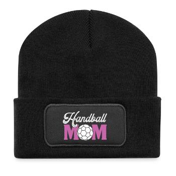 Handball Mom - Recycled Patch Beanie - black - Front