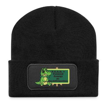Crock: FEAR = Focused Energy At Re-Affirmation - Recycled Patch Beanie - black - Front