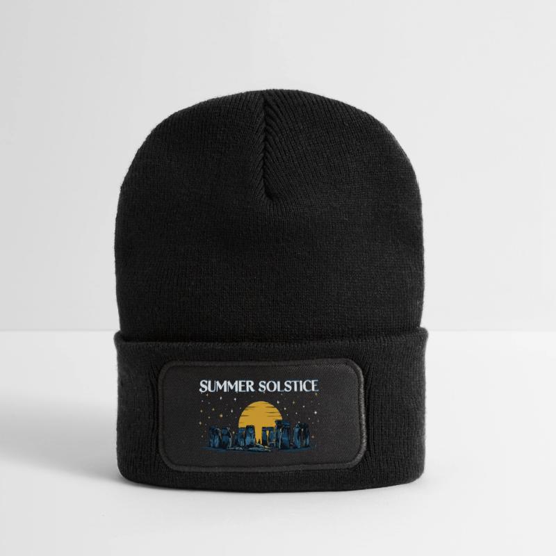 Litha Pagan Summer Solstice Midsummer Midsommar Recycled Patch Beanie