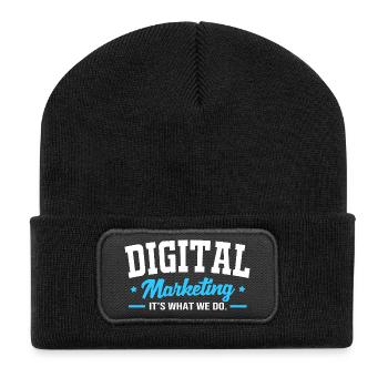 Responsable du marketing digital - Beanie recyclé à patch - noir - Devant