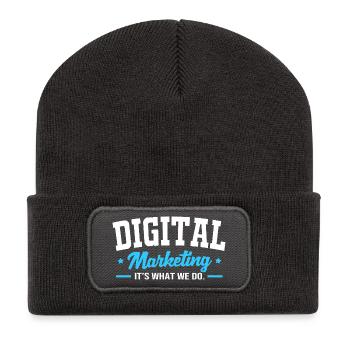 Digital Marketing Manager - Recycled Patch Beanie - dark grey - Front
