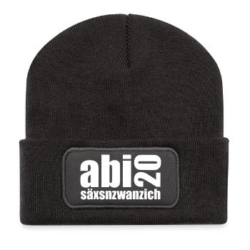Abi 20 säxnzwanzig - Recycelte Patch Beanie - Dunkelgrau - Vorne