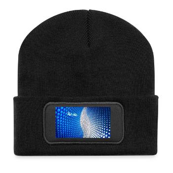 Sommaire de Cobalt Bubblewave - Beanie recyclé à patch - noir - Devant