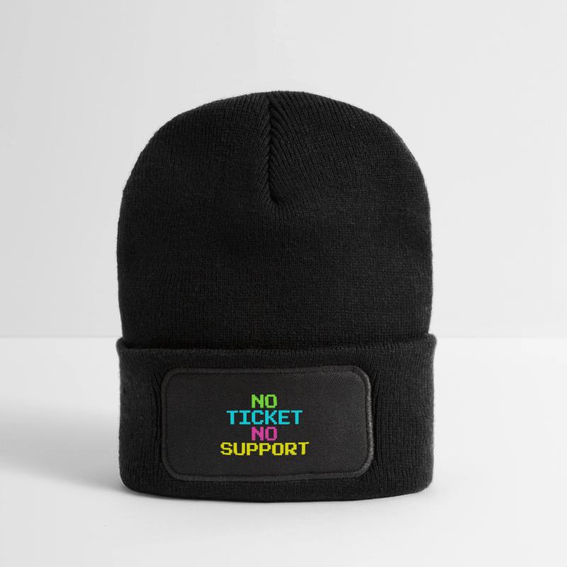 Support technique du support administrateur système Beanie recyclé à patch