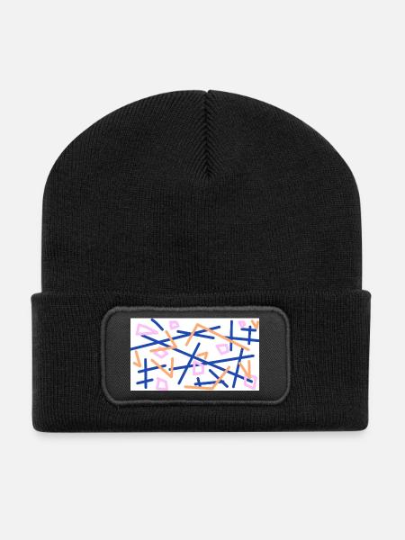 La vie confuse - Beanie recyclé à patch - noir