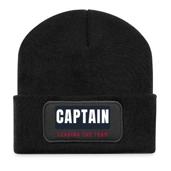 Captain Lettering Beam - Captain Team Sport - Recycled Patch Beanie - black - Front
