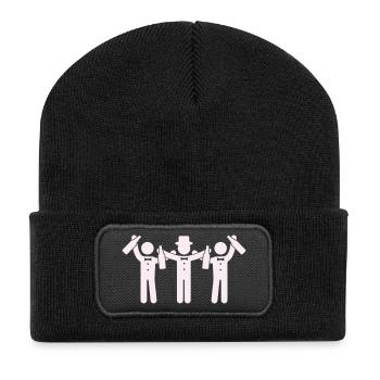 braeutigam_party- - Beanie recyclé à patch - noir - Devant