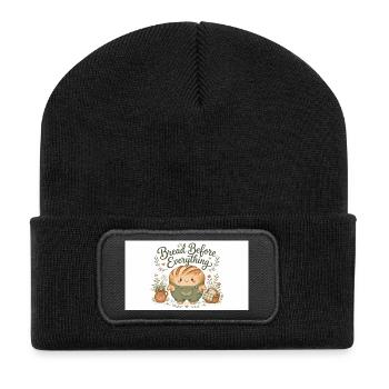Bread mainly cuddly rolls - Recycled Patch Beanie - black - Front